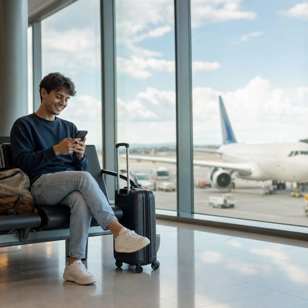 Customers using eSIM while traveling
