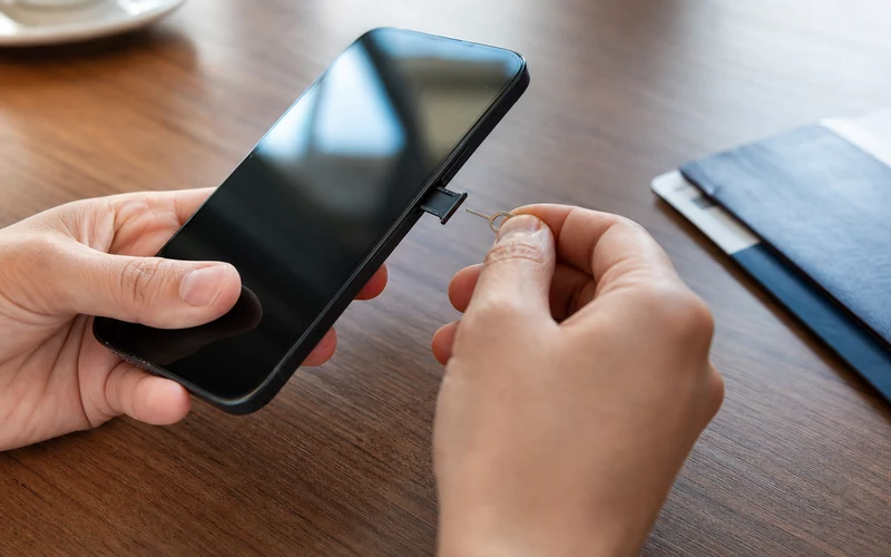 Swapping in a prepaid SIM card before a trip