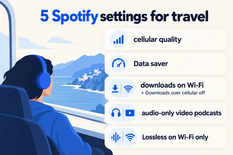 Lima tetapan Spotify yang menjimatkan data mudah alih