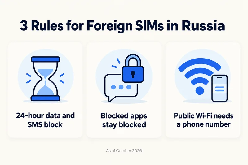 Three rules for foreign SIMs and eSIMs in Russia in 2026